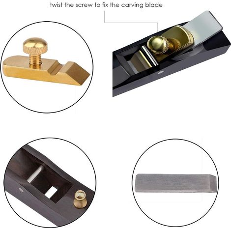 Mini Rabot en bois, petit rabot, mini rabot manuel pour bois, petit rabot à une main, outil de travail du bois, parfait pour le travail du bois, la coupe, le lissage de surface MOONSTARS (1/4)
