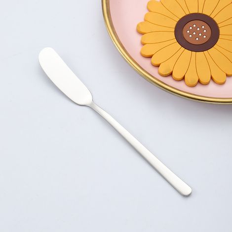 Couteau À Beurre - Acier Inoxydable 304 - Manche Long Ergonomique - Pour Confiture Et Pâtisserie - Lot De 1 (1/5)