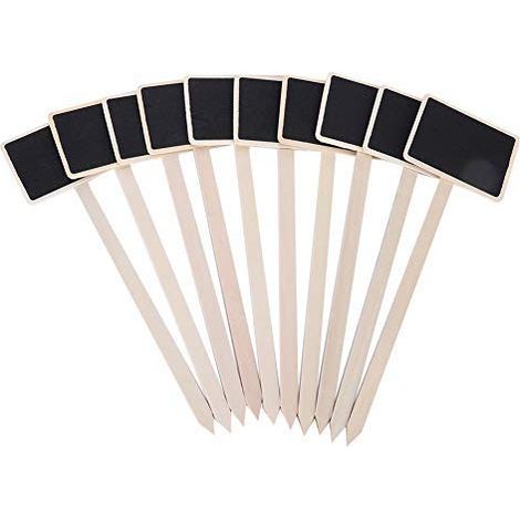 Lot 10 étiquettes plantes tableau noir – tag mini message – décoration jardin