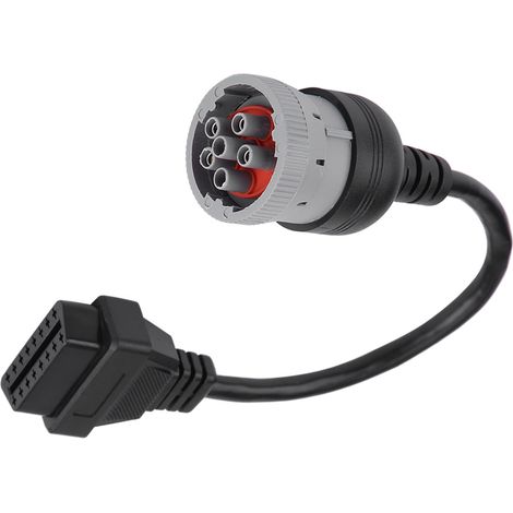 Câble de conversion connecteur diagnostic camion femelle 16 broches OBD2 vers 6 broches pour outil diagnostic automobile (1/5)