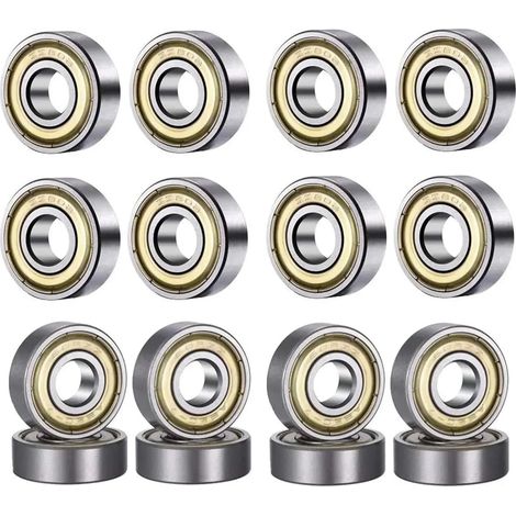 10 roulements à billes 608 ZZ 608RS 608ZZ en métal double (1/5)