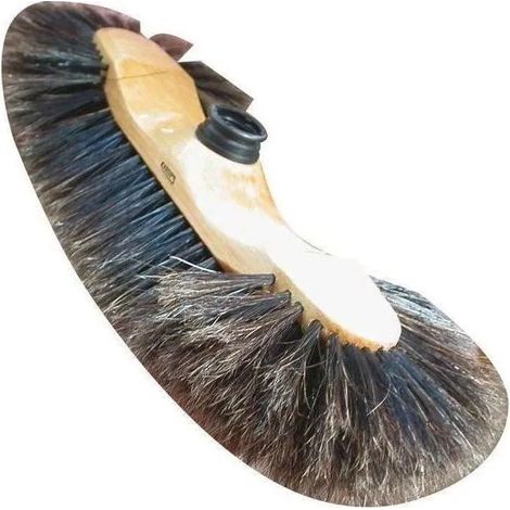 Domergue Besen 1/2 Kopf braun Seidenfasern Holz