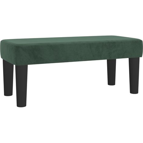 Panca comodino 70 x 30 x 30 cm velluto verde DEC024689