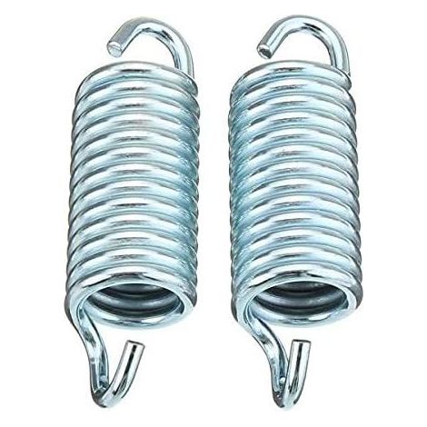 Ressort De Tension Pour Mécanisme De Fauteuil Inclinable - Acier Galvanisé Haute Teneur En Carbone - Longueur Totale 57 mm - Diamètre De Bobine 19 mm - 2 Pièces (1/5)