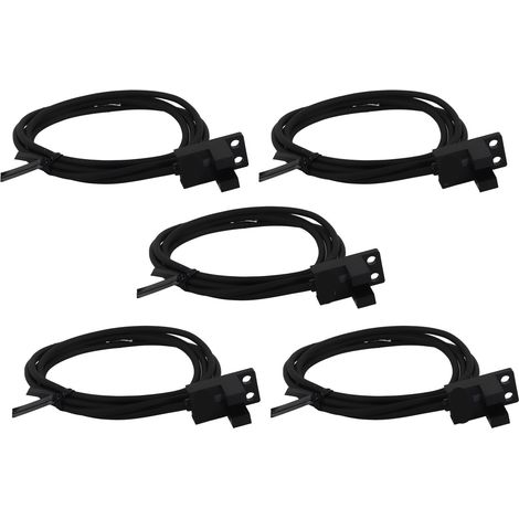 Lot de 5 capteurs photoélectriques à rainure en U haute précision NPN DC5‑24V