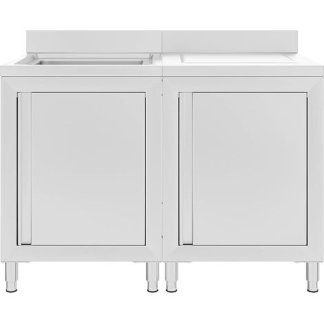 Maison Exclusive - Évier de cuisine commercial Acier inoxydable 120x60x96 cm