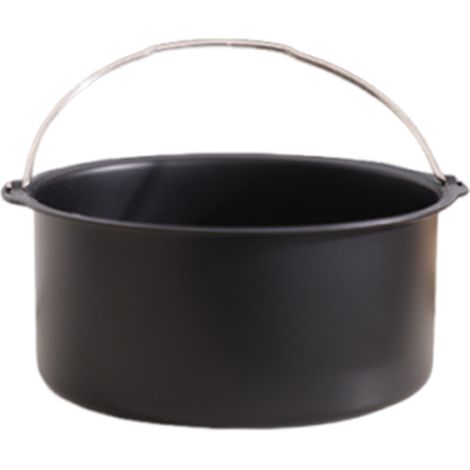 Moule À Gâteau - 18 cm - Acier Au Carbone Avec Revêtement Antiadhésif - Pour Friteuse À Air - Noir - 1 Pièce (1/5)