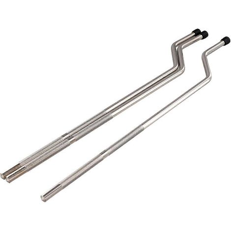 Lot de 3 pieds de batterie trépied pour grosse caisse, couleur argent (1/5)