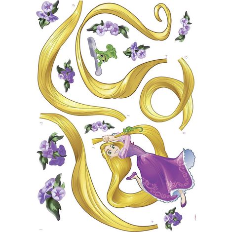 Stickers Muraux géant Princesse Raiponce Disney (1/3)