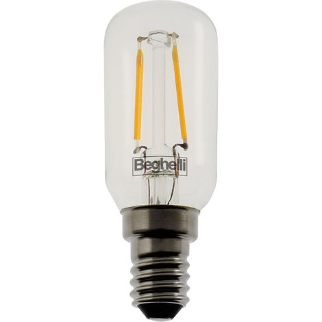 Lampada piccola pera filo led zafiroled t26 e14 - 1,5w - 3000°k calda - 140 lm - 250x550h - 5 bl