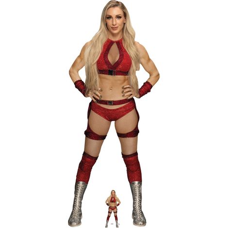 Figurine en carton Charlotte Flair - Catcheuse WWE - Haut 179 cm (1/5)