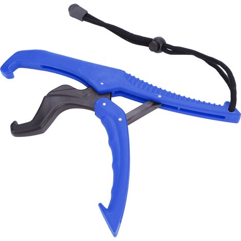 Lot Bleu Pince à Poisson avec Corde Réglable Outil de Pêche ABS Grip Support de Prise (1/5)