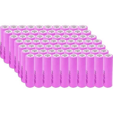 Batería de iones de litio, capacidad de 3500 mAh, tasa de descarga de 25 A, 70 unidades, 3,7 V-c (1/2)