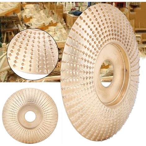 Disque de ponçage arqué 85mm, meule de façonnage dorée pour meuleuse d'angle, outil rotatif pour bois (1/5)