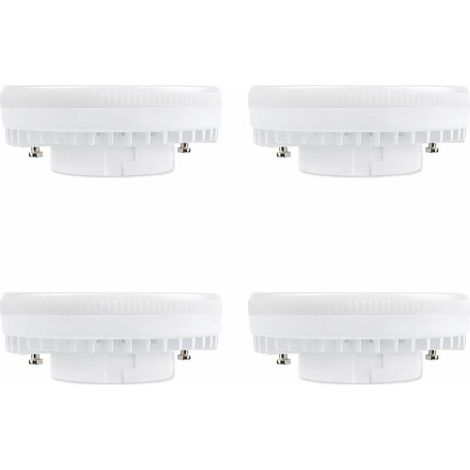 Spot LED GX53 9W Blanc Chaud 3000K, 900LM, AC 230V, Equivalent CFL GX53 15-18W, 120° Ampoule Réflecteur LED GX53 pour Meuble Cuisine/Armoire, non-dimmable, lot de 4 [Classe énergétique A+] (1/5)