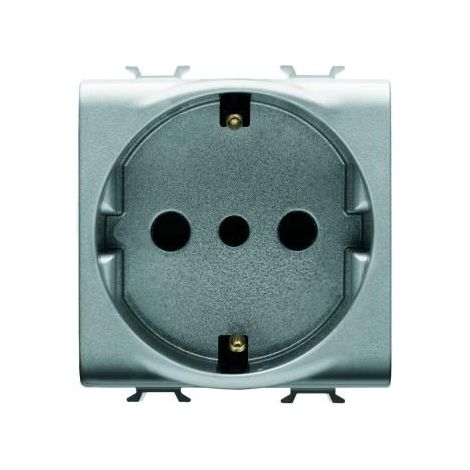 PRISE 2M 2P+T 16A P30 STD I/D TITANE GEWISS GW14205