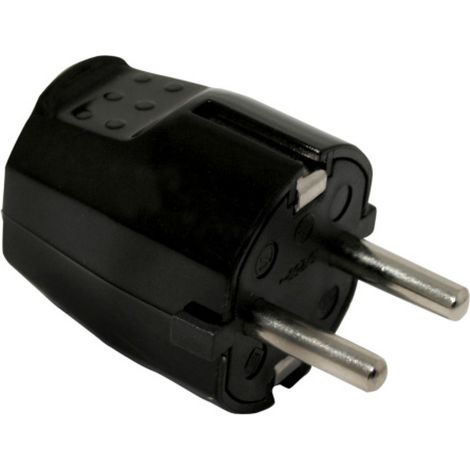 Clavija negra onlex 4,8 mm 10/16a t/t blíster (1/2)