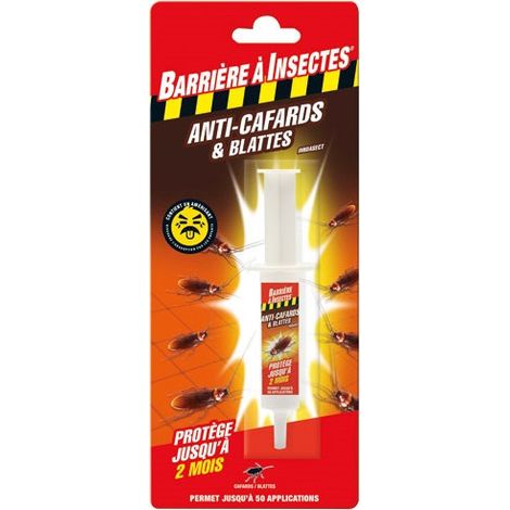 Gel appât barrière anti blattes et cafards en seringue BARRIERE A INSECTES COMPO FRANCE 10 g (1/2)