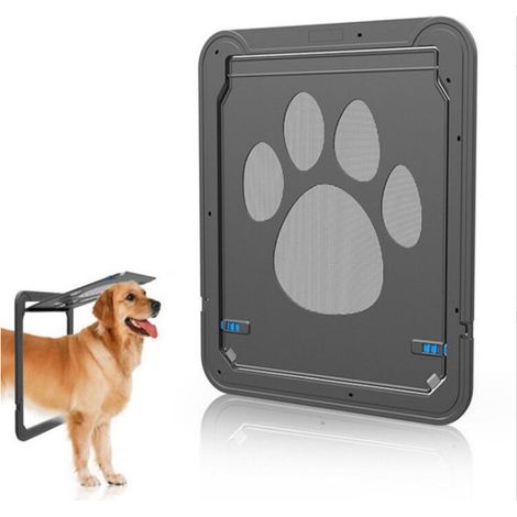 royaluxe -Chatière pour Chien Chat chatière à Puce Porte pour Chiens Grands Chatière pour Porte moustiquaire Verrouillage à 4 Positions (1/5)