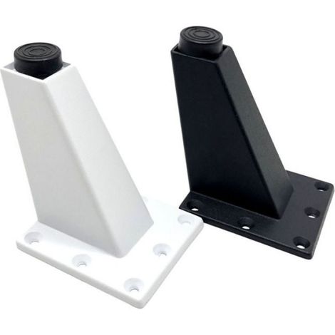 Pieds De Meubles - Alliage D'aluminium - Hauteur 9,2 Cm - Réglables 0 À 8 Mm - Pour Canapé Et Meuble Tv - 4 Pièces (1/2)
