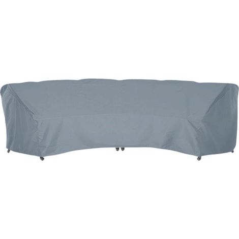 Housse de canapé d'extérieur incurvée 210D – Housse imperméable pour meubles sectionnels d'extérieur avec revêtement en polyuréthane et protection UV – Tissu Oxford en forme d'arc pour (1/5)