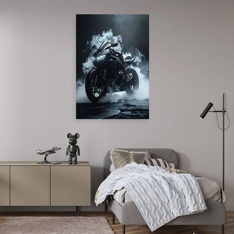 Wandbild Schwarzes Sportmotorrad 40x60 (1/4)