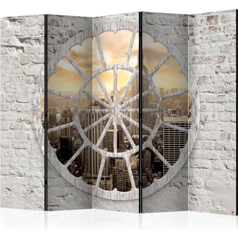 Paravent 5 Volets "New York : a View Through the Window" 172x225cm (1/2)