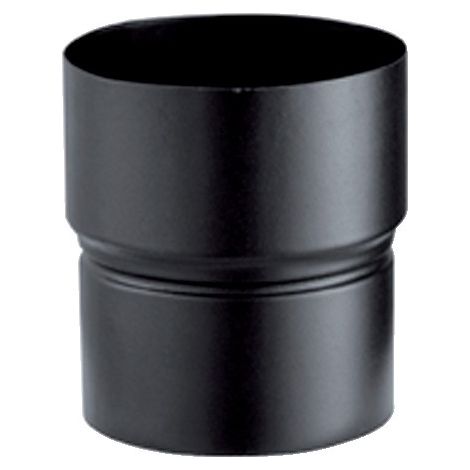 Poujoulat – Raccord fumisterie réduction émaillée noir 150/130 – Largeur 150mm – Angle d'inclinaison 130° – Pour espaces confinés