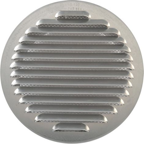 GRIGLIA AERAZIONE ALLUM C/RETE ANTINS D 100 MM- 1,0 pz