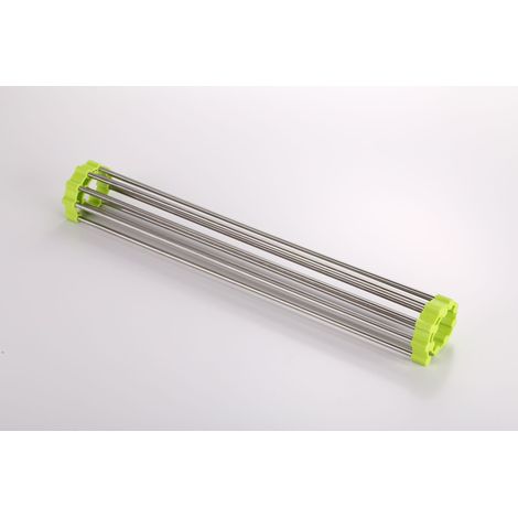 Etagère de cuisine en acier inoxydable pour fruits, légumes, plats et bols Egouttoir pliant-37231cm, vert, 1pc (1/4)
