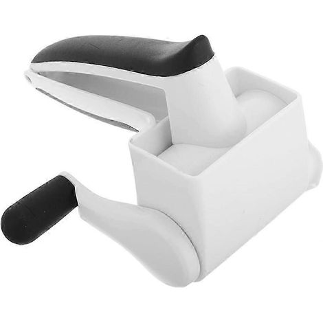 Râpe à fromage rotative, râpe à fromage manuelle à tambours, blanche, en acier inoxydable et ABS, compatible lave-vaisselle WHBYV (1/4)