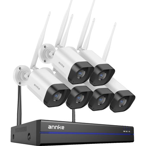 Videoüberwachungssystem, 8-MP-Auflösung, 16-Kanal-Unterstützung, 16-Kanal-NVR-Kamera (6 Stück), 2 TB (1/2)