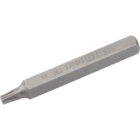 Draper TX-Star T30 X 75mm (3/4 inch) Hex Insert Bit – Spare 10mm Hex for Mechanic's Bit Sets (1/5)