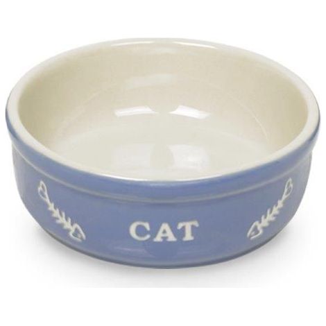 Nobby Katzenschale Cat 250 ml Ø 13,5 cm hellblau beige Futter- & Trinknäpfe