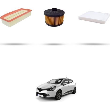 Kit tagliando 3 filtri compatibile con Renault Clio IV 0.9 TCE 56kw Dal 2018 (1/5)