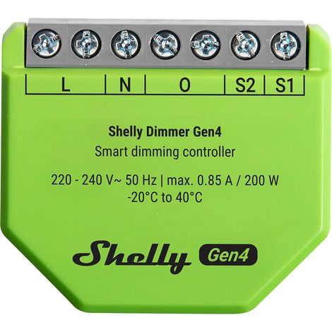 Regulador de luz inteligente Shelly Dimmer Gen4