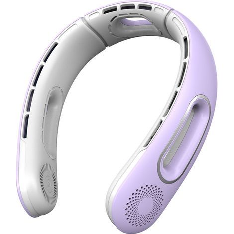 Ventilatore da collo ricaricabile con batteria da 3000 mAh – Portatile, senza pale, design USB, 4 velocità, rotazione a 360° per uomo e donna (1/5)