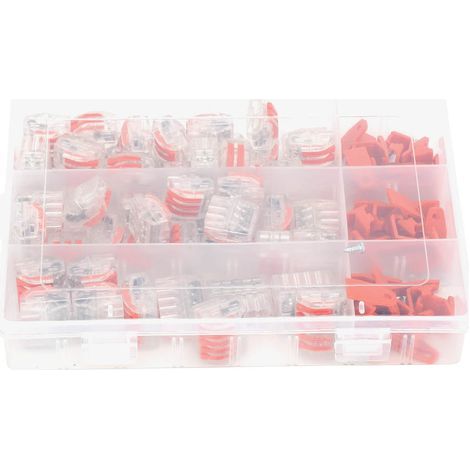 60-teilige Hebel-Drahtverbinder, Kompaktverbinder PCT-212 213 215 mit Befestigungsclipschraube (1/5)