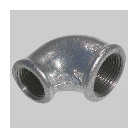 GOMITO RIDOTTO FEMMINA/FEMMINA ZINCATO  11/2 x 11/4     MADE IN ITALY