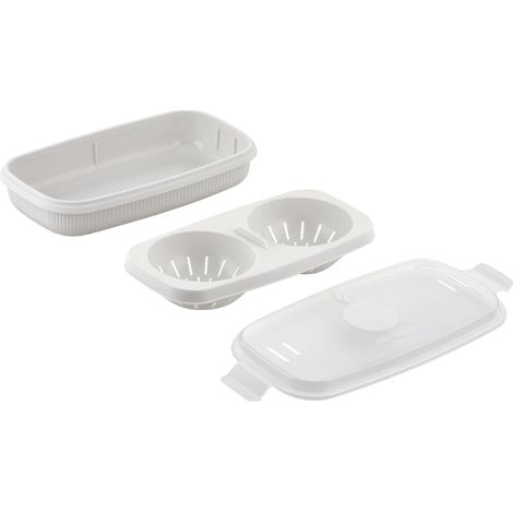 Care+Protect Cuociuova e cuoci frittata per microonde. Contenitore ideale per cuocere a vapore, servire e conservare, non contiene BPA, 24 x 12,5 x 6 cm (1/5)