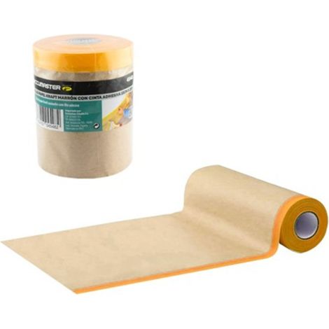 Braunes Kraftpapier mit Klebeband – 15 cm x 20 m – Kraftpapier, hohe Festigkeit und einfache Anwendung