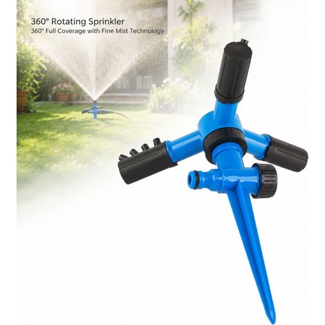 Irrigatore rotante Toivize a 360° - Tridente grande - ABS resistente per giardino e prato, irrigazione automatica efficiente e a risparmio idrico (1/4)