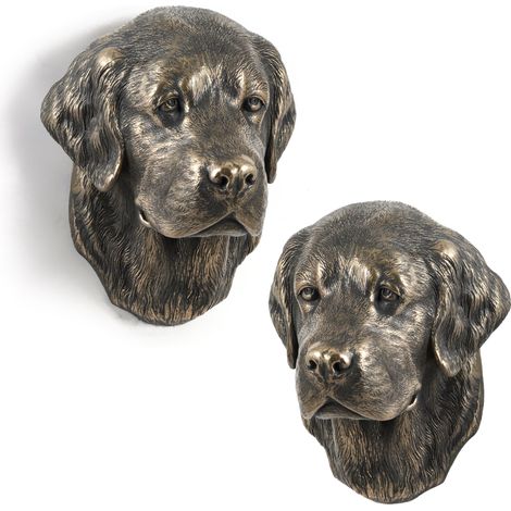 Golden Retriever - statuetta di cane, busto appeso, decorazione unica per gli amanti dei cani di Art-Dog (1/5)