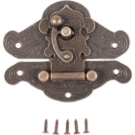 Coffret à bijoux ancien, rétro, vintage en bois avec coffre (1/5)