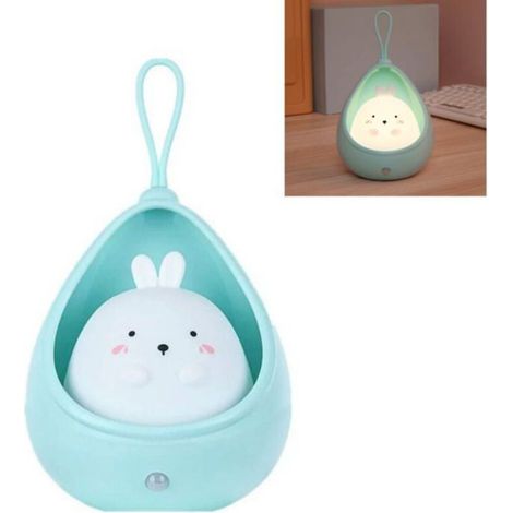 Veilleuse LED - Détecteur de Mouvement 3 m - Angle 120° - Mode Auto 30 s - Rechargeable USB - Design Animal - Pour Enfants - 1 Pièce (1/4)