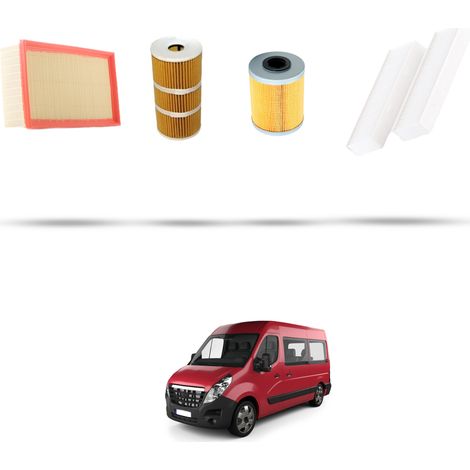 Kit tagliando 4 filtri compatibile con Opel Movano B 2.3 Cdti 150 110kw Dal 2013 (1/5)