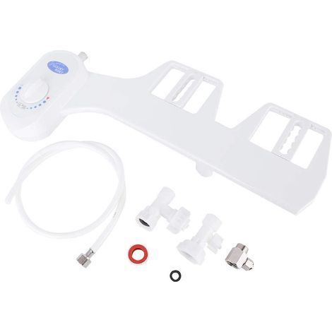 Pulvrisateur de bidet de toilette, G1/2in Attachement de bidet de toilette double buse Pulvrisateur de bidet de salle de bain pour le nettoyage des parties prives de la hanche Cadeau de Nol, cadeau d (1/5)