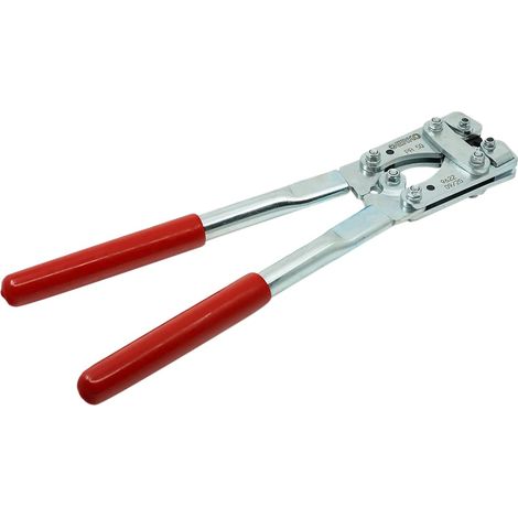 Ensemble pince à sertir universelle PR50 incl. matrices de sertissage US1 et US1-D pour cosses tubulaires, fabriquées selon la norme DIN ou non, en acier inoxydable, Gamme de fil : 6÷50mm² (1/5)