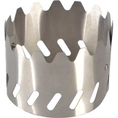 Support de réchaud 2 en 1 pour pare-brise - Portable - En acier inoxydable - Pour la randonnée, la randonnée, le pare-brise (1/5)