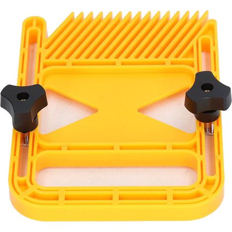 Tablette à plumes en plastique rallongée, protection sûre pour scie circulaire sur table, travail du bois (1/5)